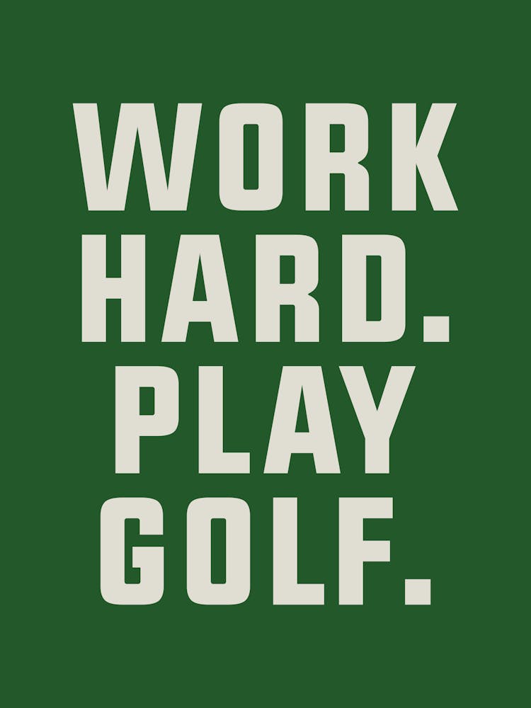 Golf Poster Geschenk für Golfer - Vatertag Golf