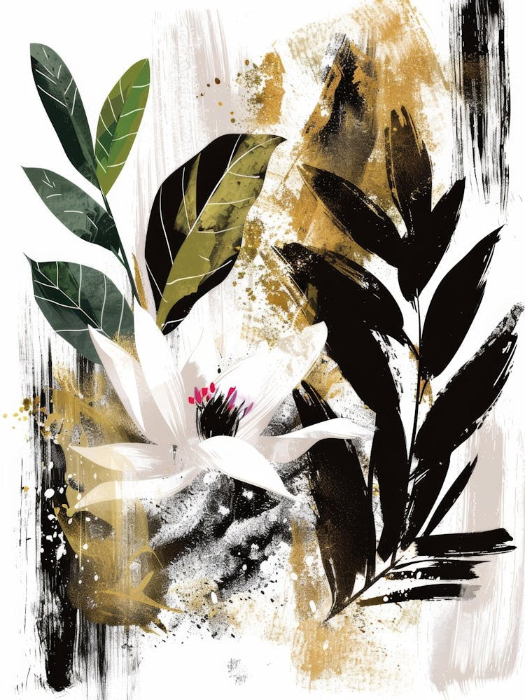 Black And White Flowers 2