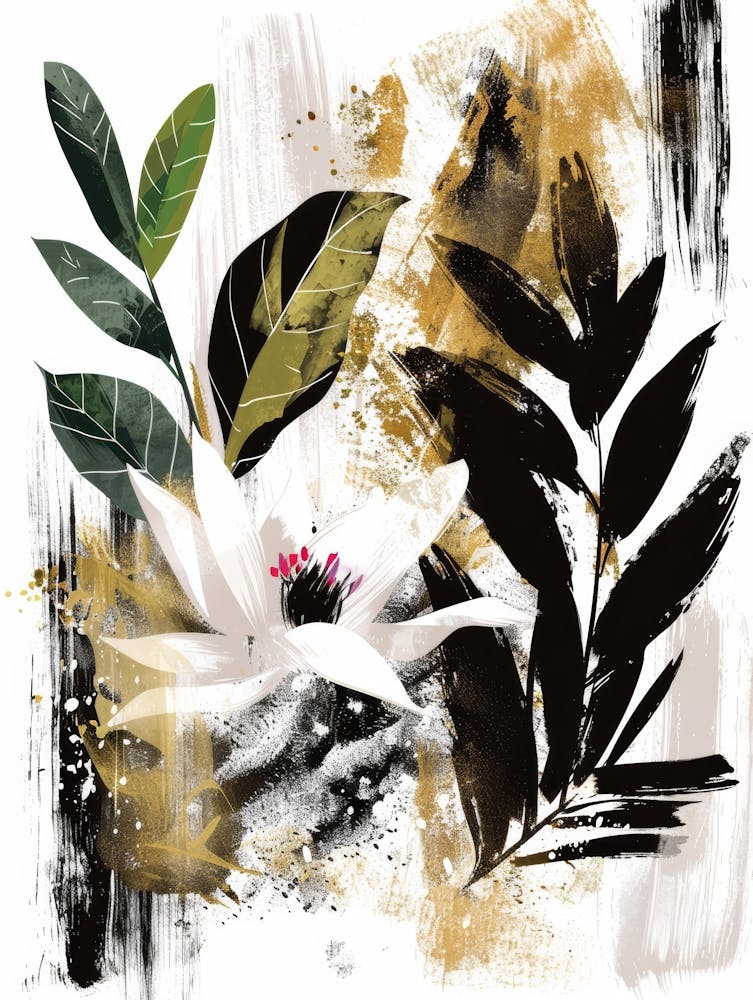 Black And White Flowers 2