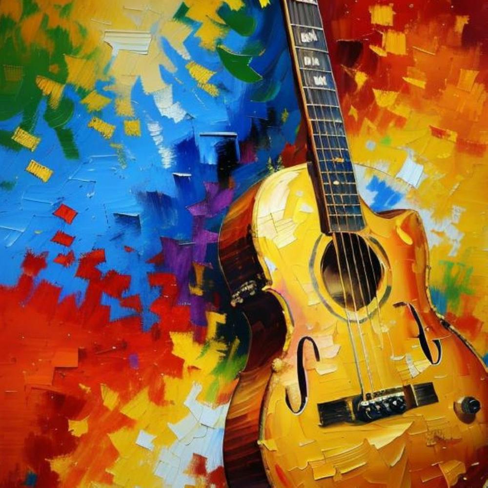 Gitarrengemälde
