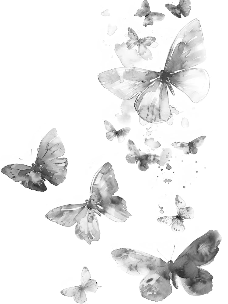 Butterflies In Flight