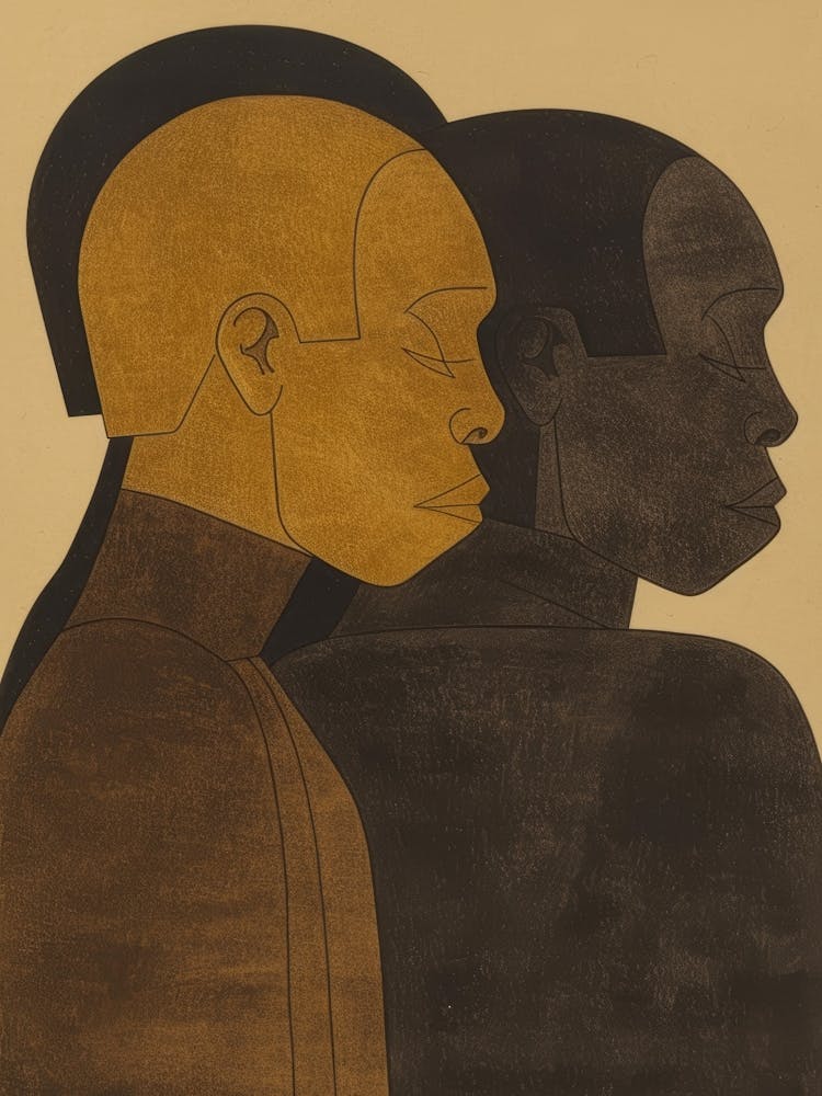 Portrait de Deux Hommes Noirs