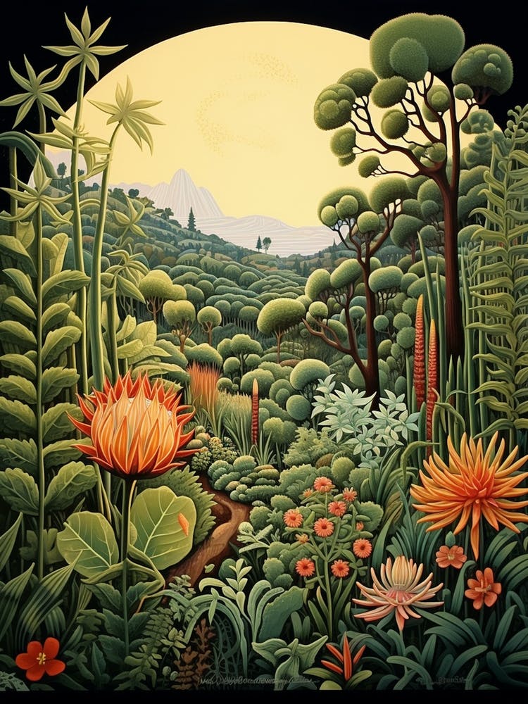 San Diego Botanic Garden Usa Henri Rousseau Style 2
