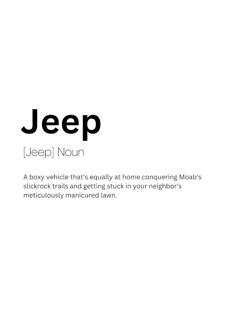 Jeep Definition Meaning