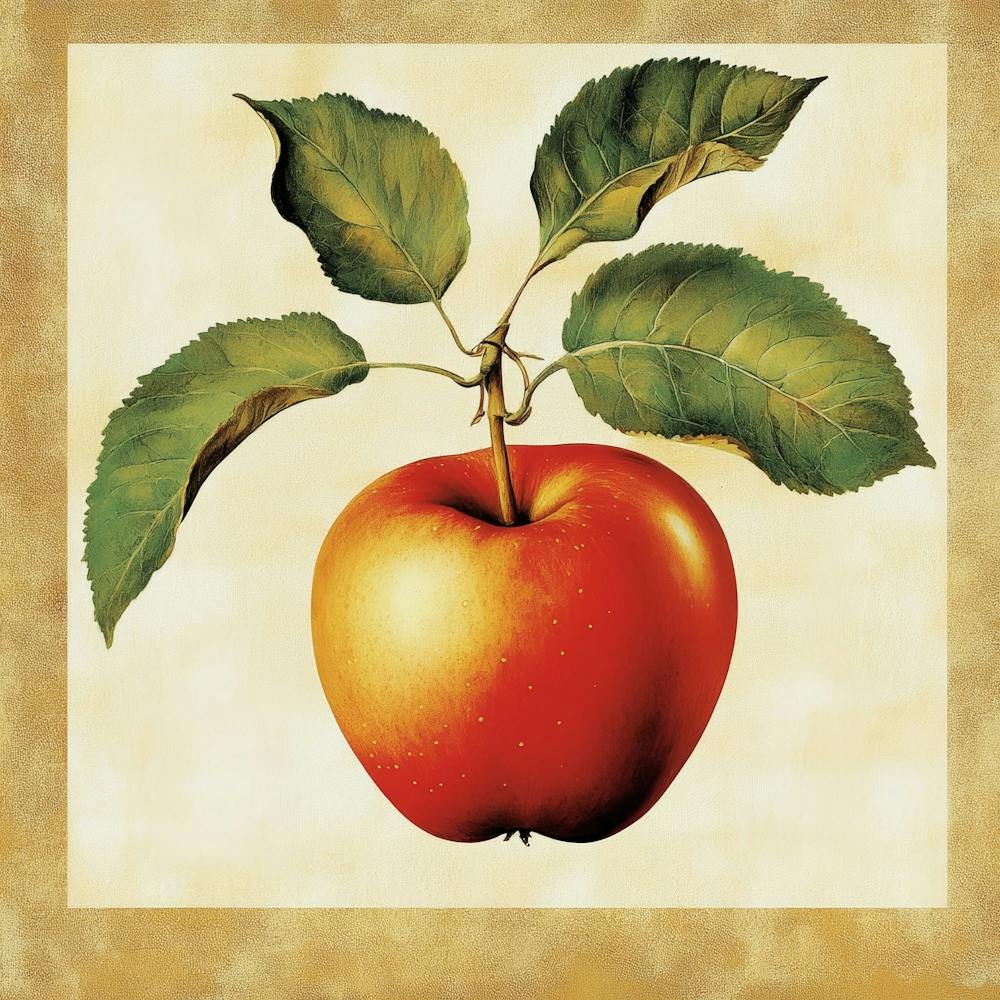 Apple On A Branch Art