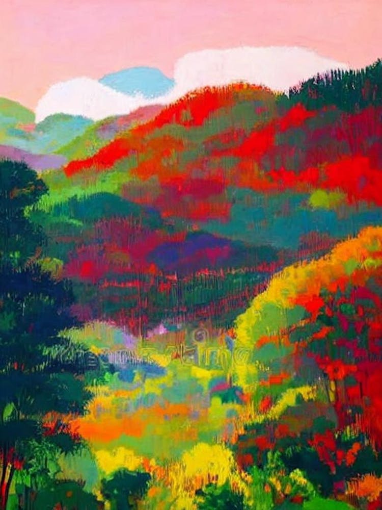 Taman Negara National Park Malaysia Abstract Colourful