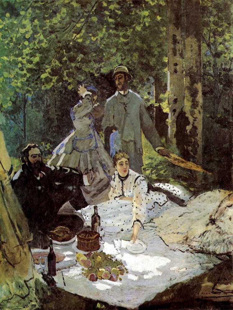 Luncheon On The Grass (1865–1866), Claude Monet