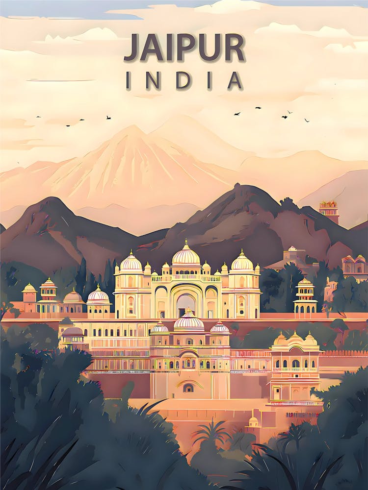 Jaipur – Vintage Travel Landscape of India’s Royal Pink City
