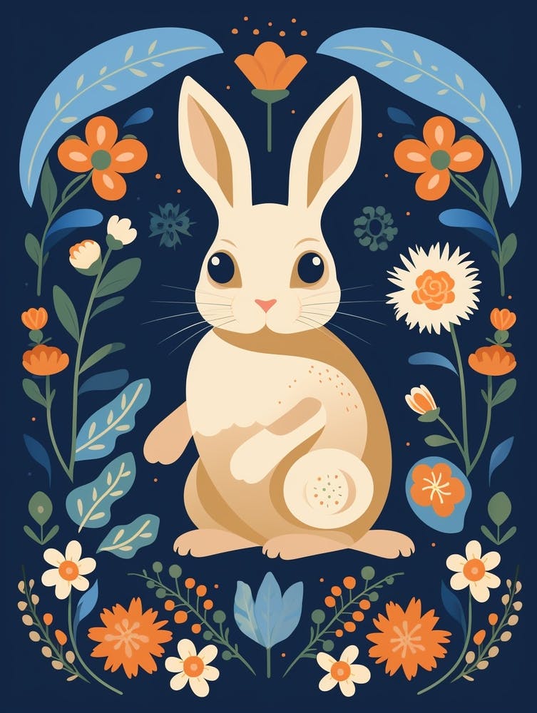 Baby Animal Illustration  Rabbit 2