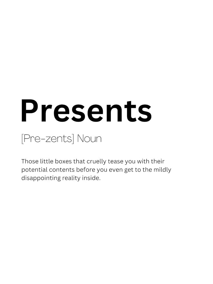 Presents Definition Meaning
