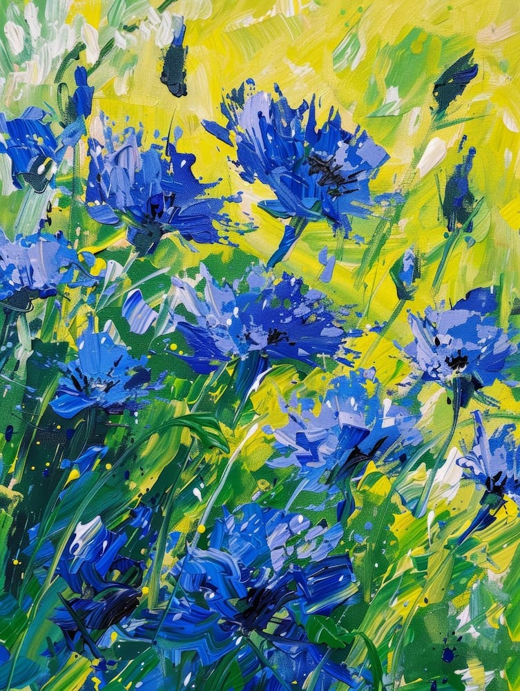 Blue Cornflowers 4