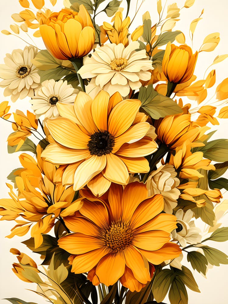 Rustic Garden Charm Vintage Inspired Floral Elegance