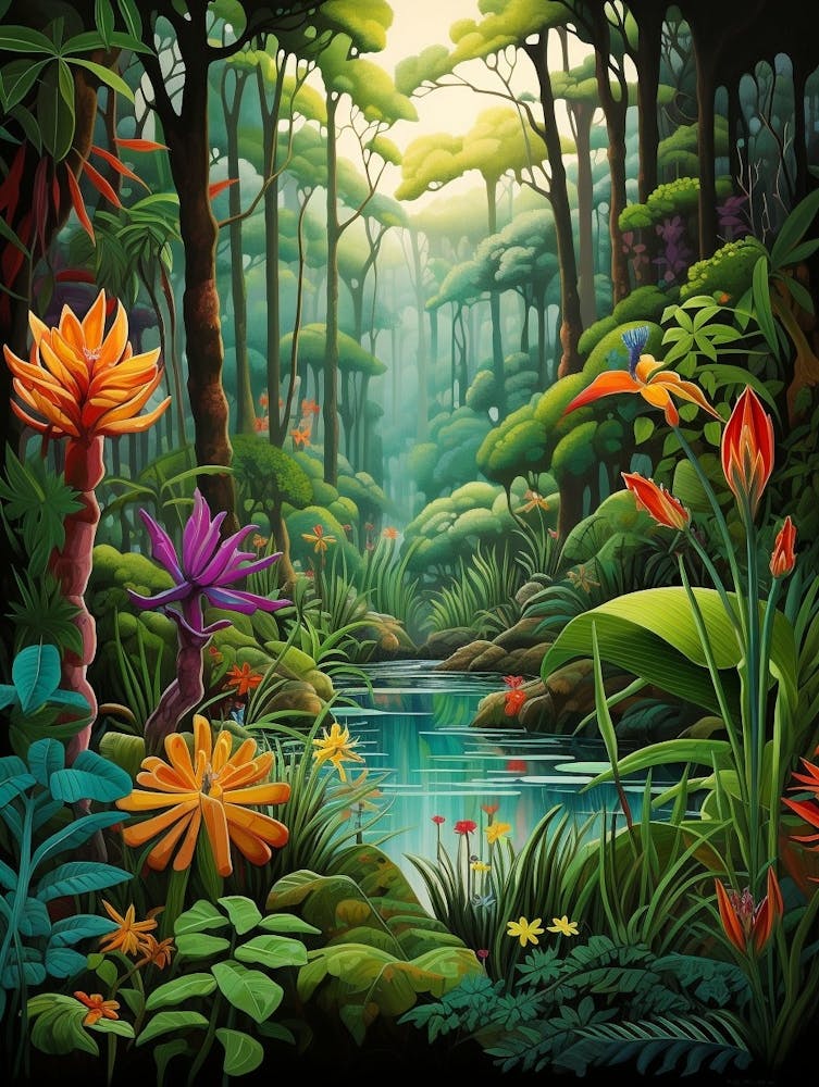 Jungle Abstract Minimalist 10