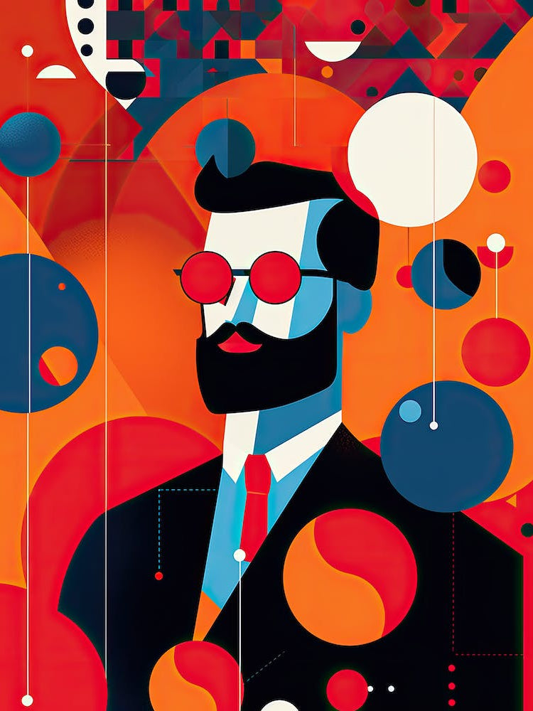 Man In A Suit, abstract minimalism