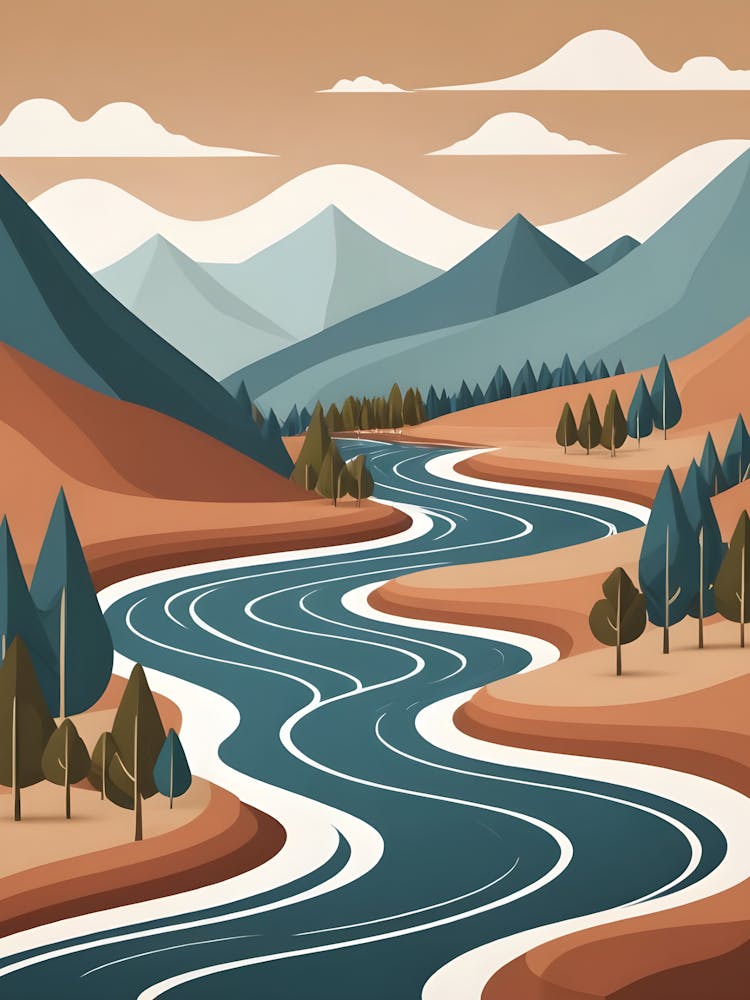 River In The Mountains 6