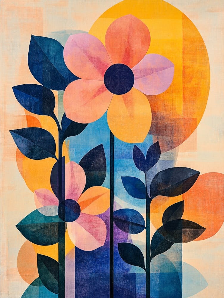 Flowers At Sunset 1