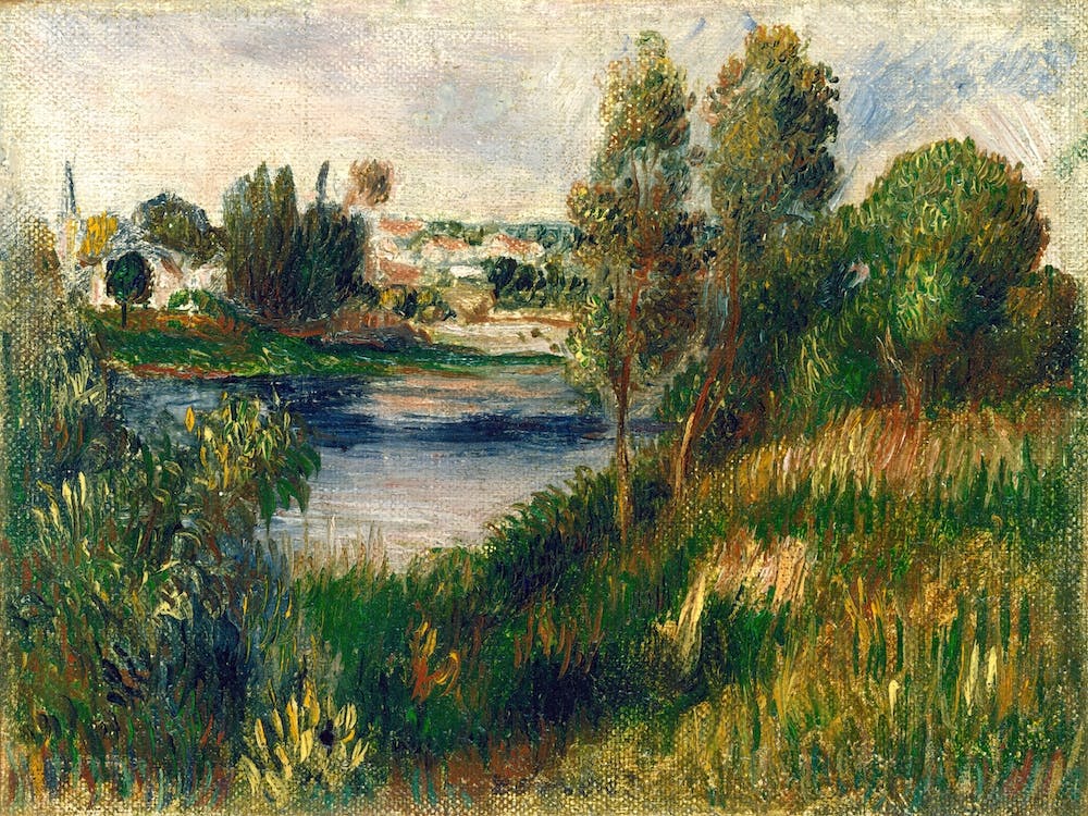 Paysage à Vétheuil, Pierre Auguste Renoir
