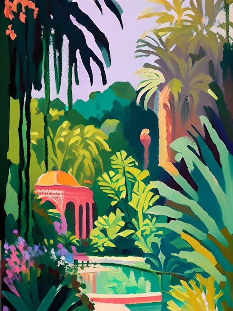 Jardim Botânico Do Rio De Janeiro, Brazil Abstract Still Life