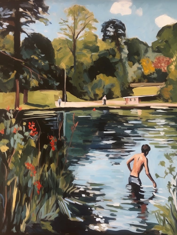 Wild Swimming At Hampstead Heath London 1