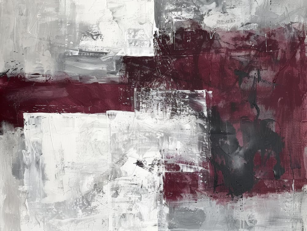 Abstract Painting, Burgundy