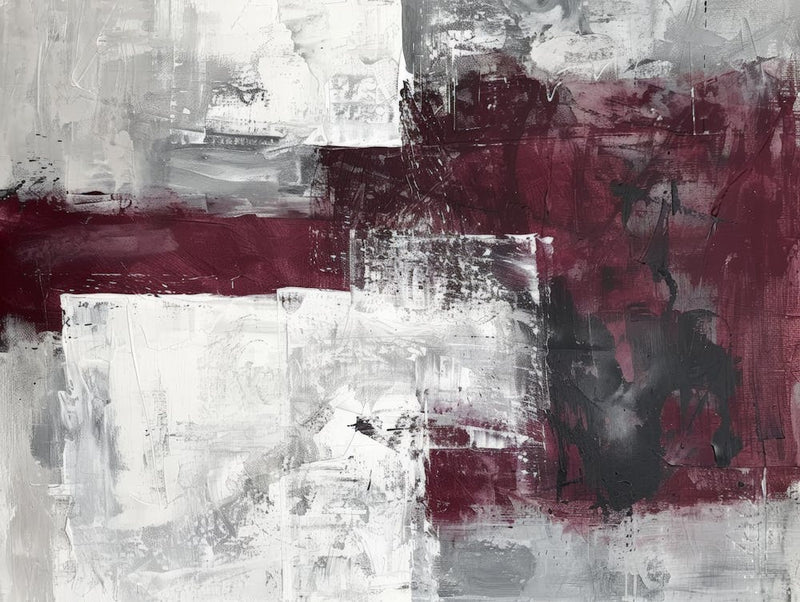 Abstract Painting, Burgundy