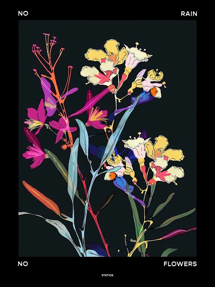 No Rain No Flowers Poster Statice 4