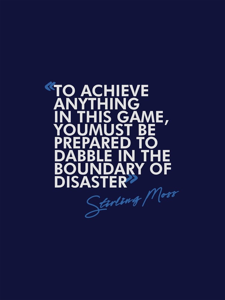 F1 Formula 1 Quote Moss Formula One F1 Poster F1 Wall Art Formula 1 Wall Art F1 Gifts Formula 1