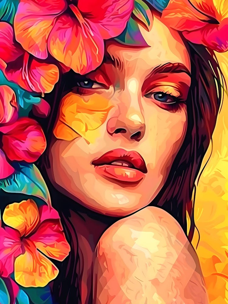 Hibiscus Flower Painting