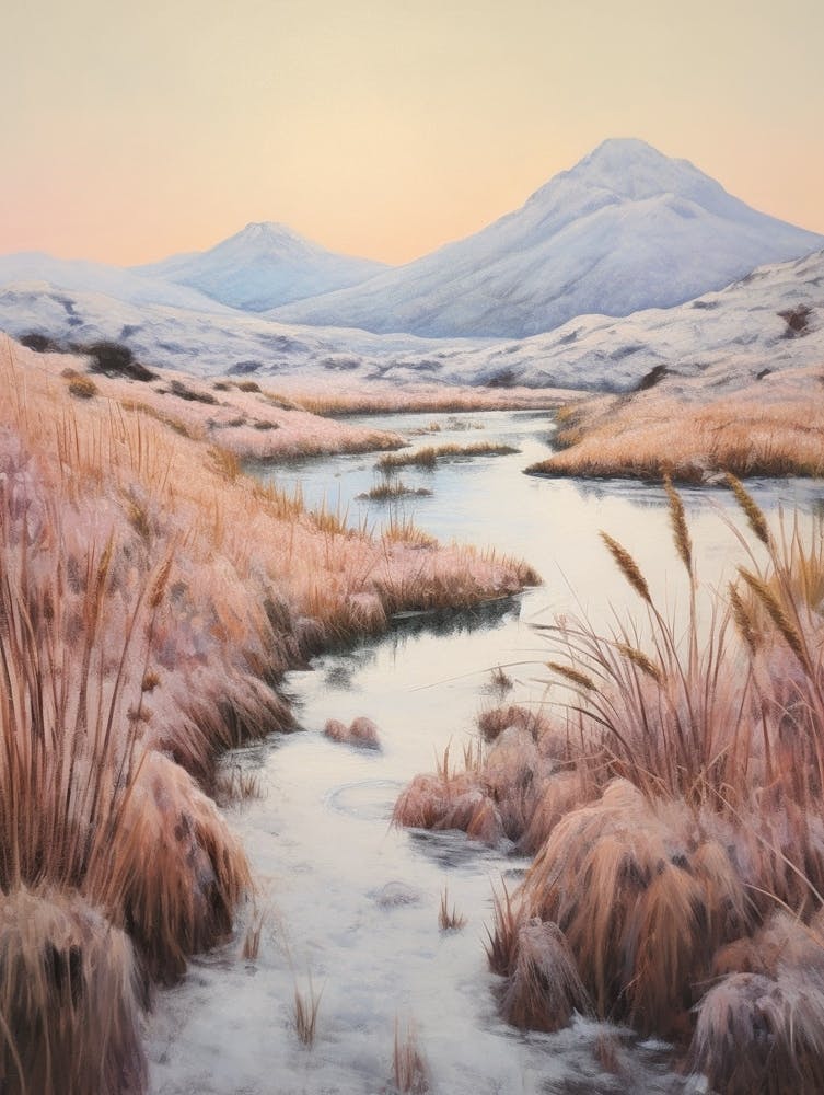 Dreamy Winter Painting Tongariro National Park New Zealand 2