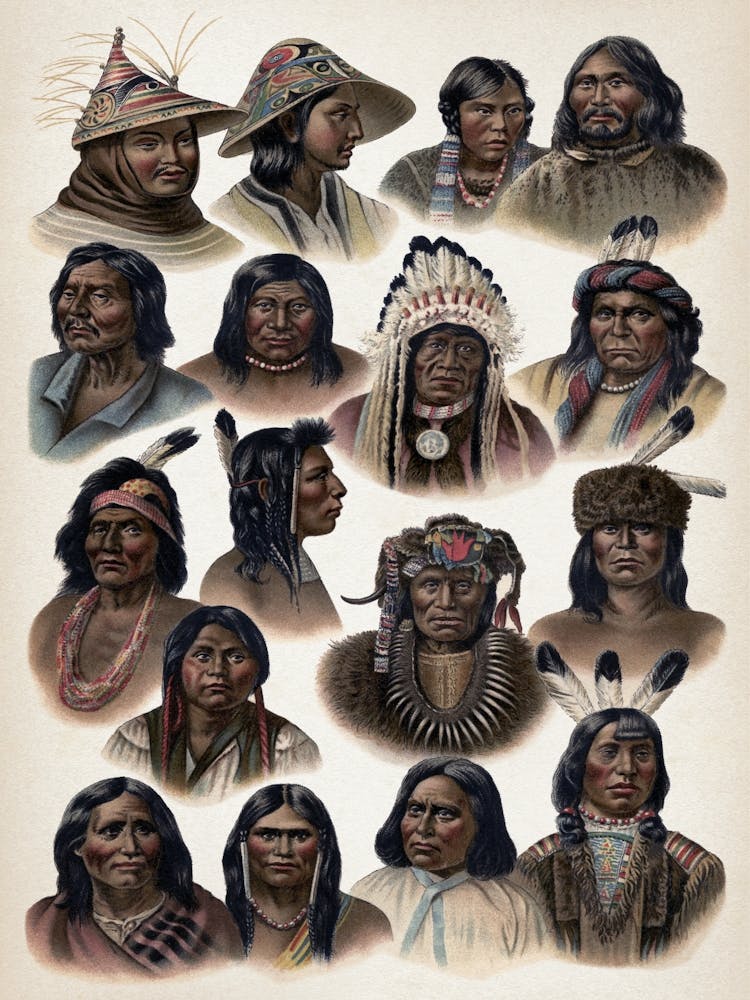 Vintage Meyers 11 Völker Amerikanisch 1