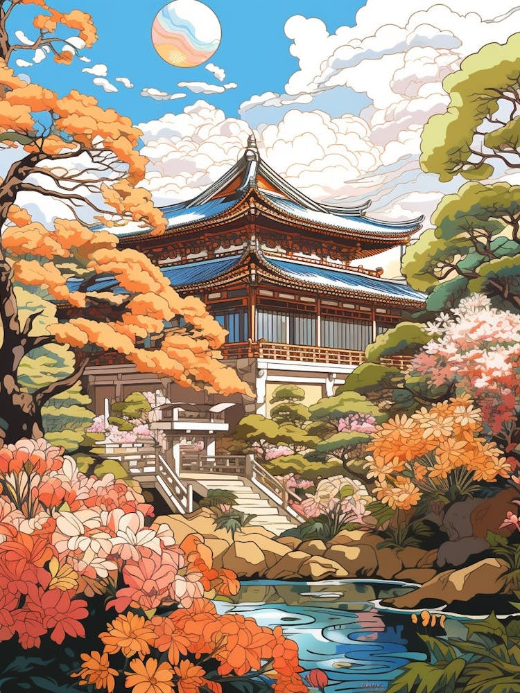 Katsura Imperial Villa Japan Gardens Illustration 1 