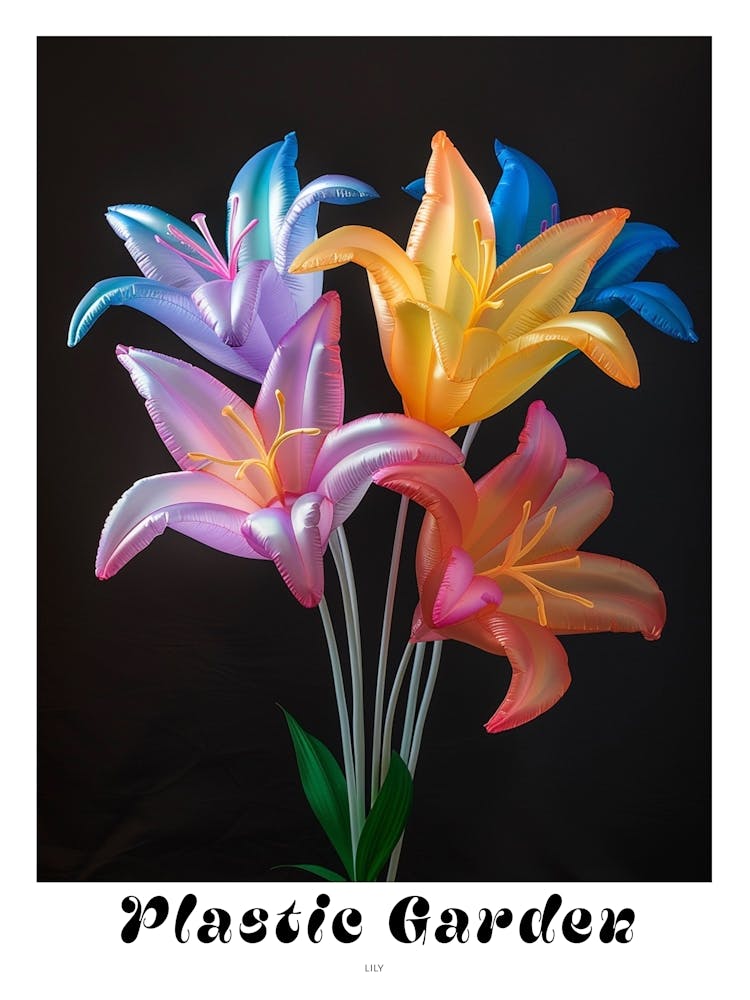 Bright Inflatable Flowers Poster Lily 2