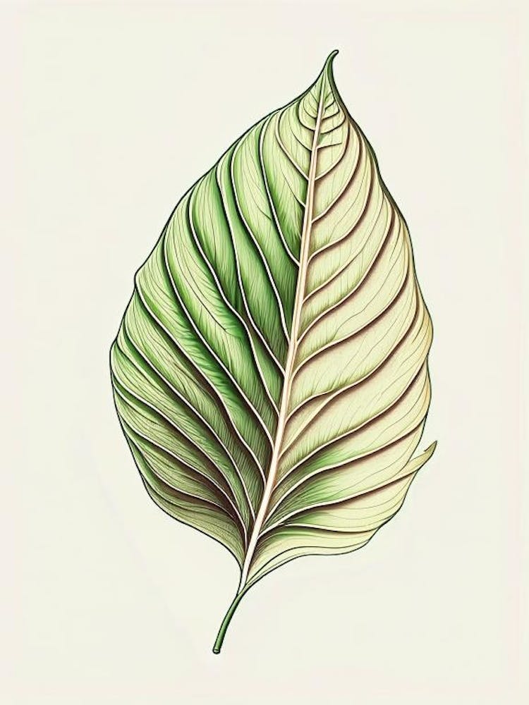Hosta Leaf Warm Tones