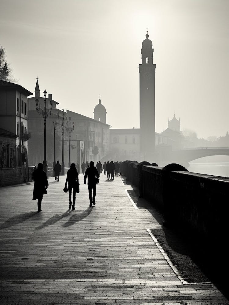 Pavia, Italy,  Black And White Analogue Photography  4