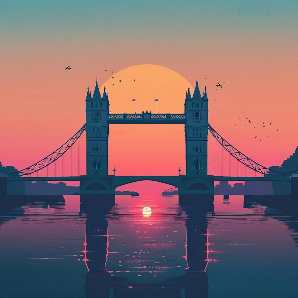 Tower Bridge At Sunset 1
