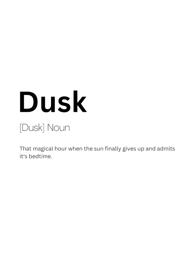 Dusk Definition Meaning