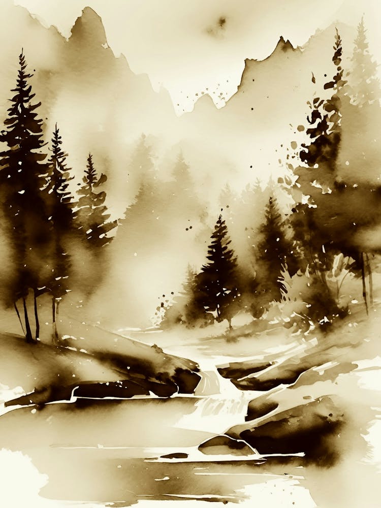 Zen Landscape Painting