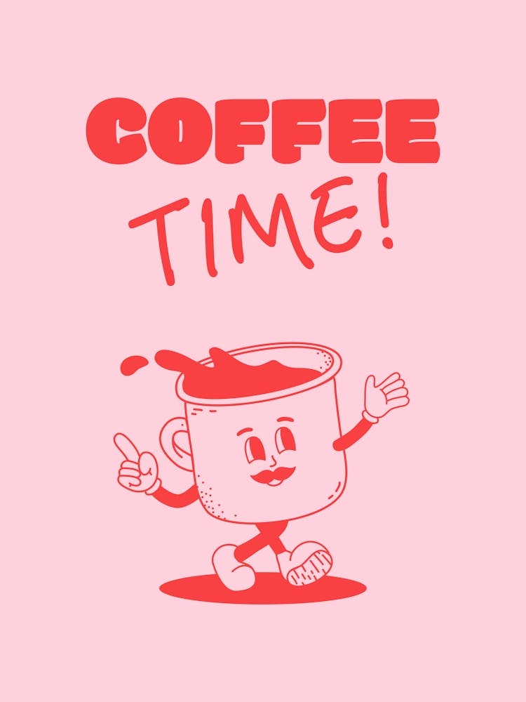 Kaffeezeit - Rosa