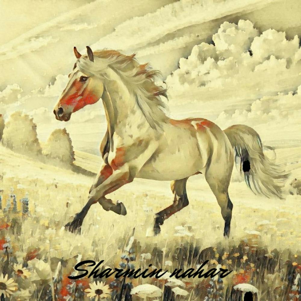 Horse In The Meadow 1