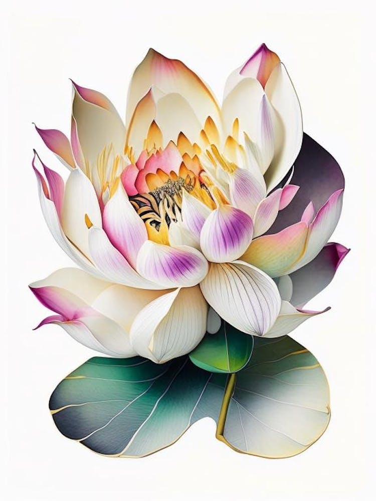 Lotusblumenblüten Decoupage 3