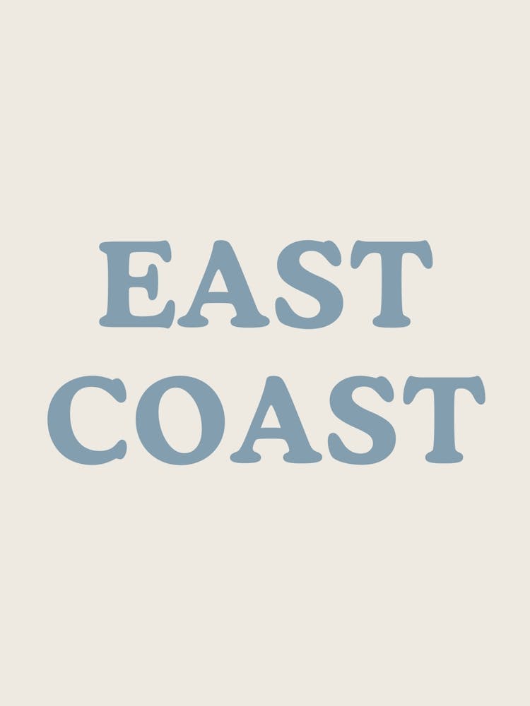 East Coast Sign Blue 2