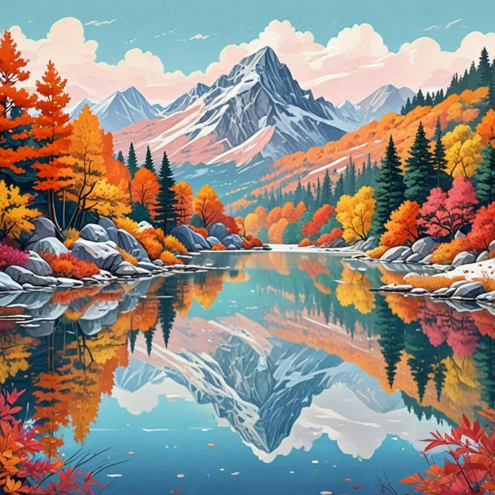 Serene Mountain Landscape (1)