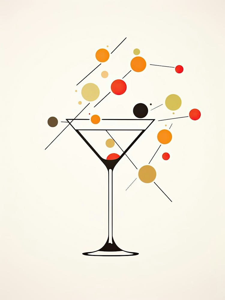 Mid Century Modern Manhattan Floral Infusion Cocktail 1