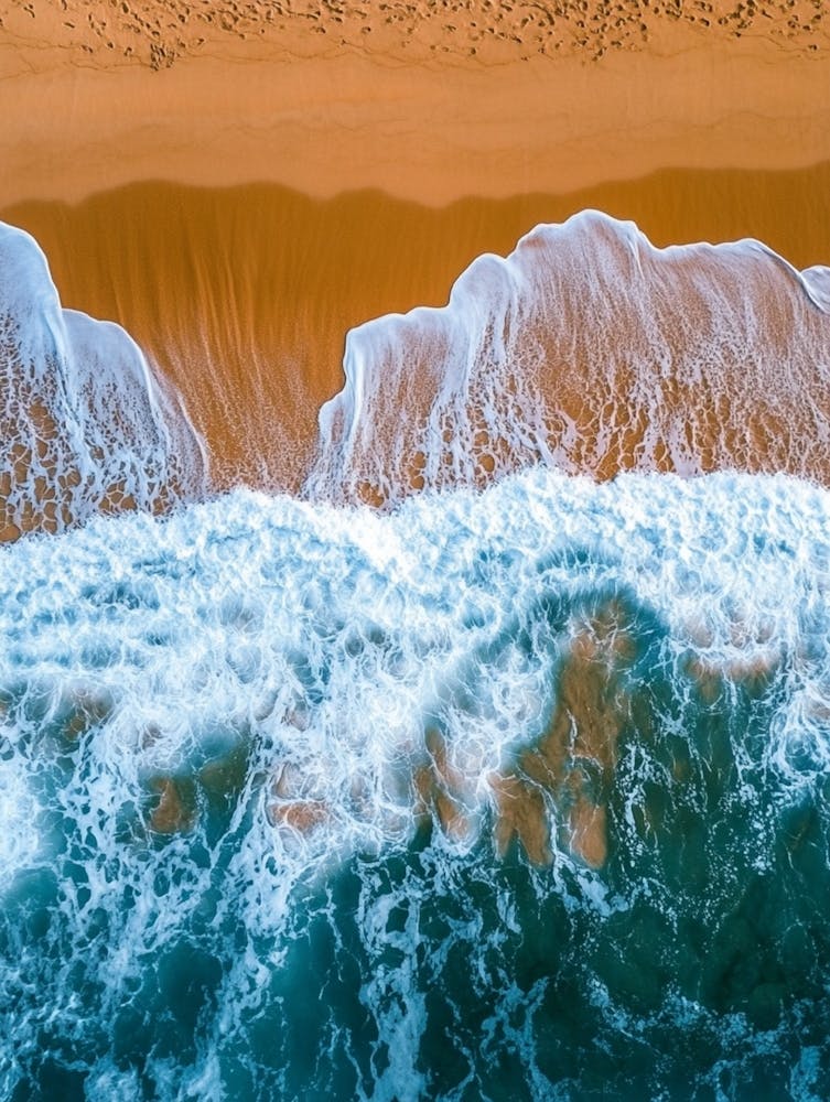 Aerial View Of A Beach 96