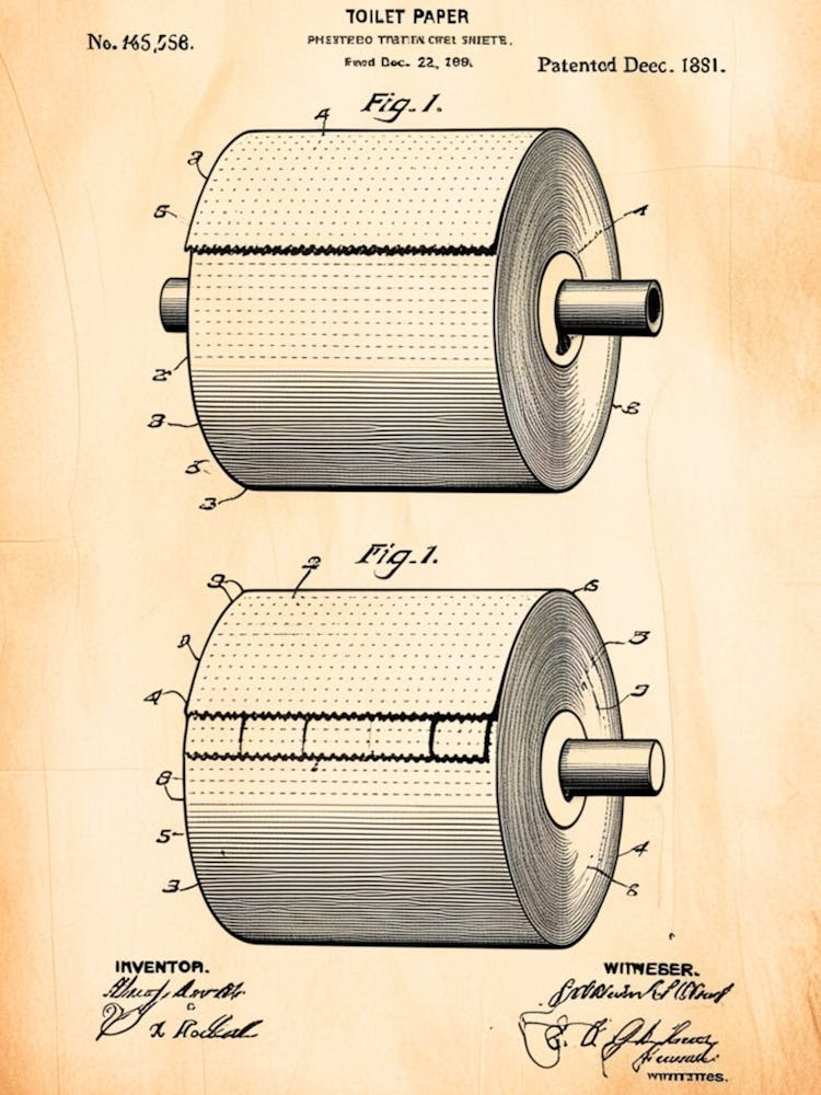 Toilet Paper Roll Patent