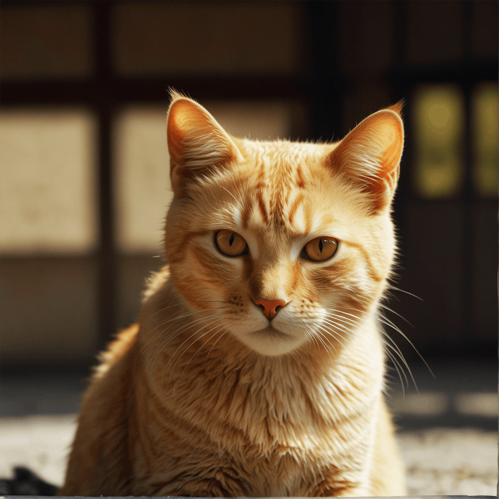 Portrait of Yellow Cat