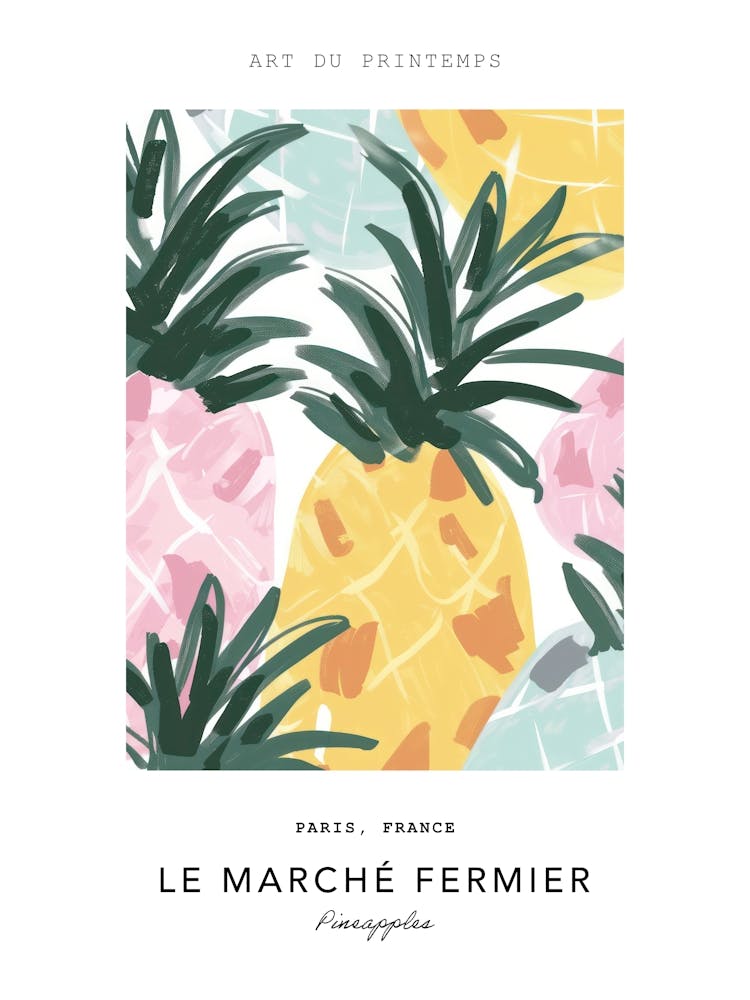 Ananas Le Marche Fermier Poster 2