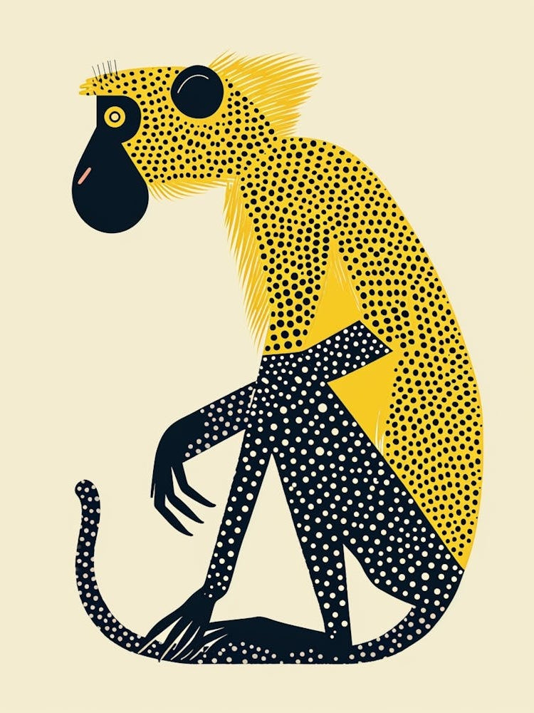 Yellow Baboon 1