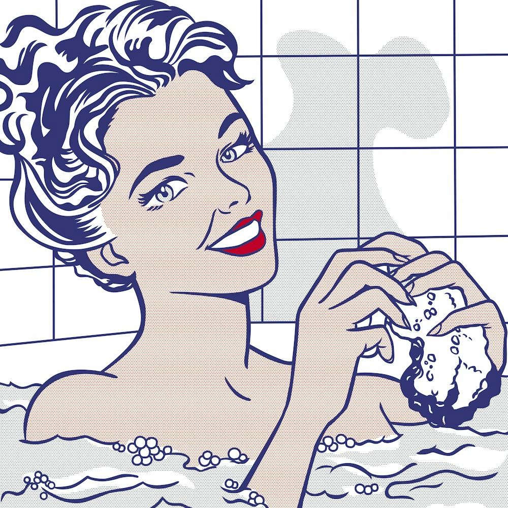 WOMAN IN TUBE | LICHTENSTEIN DIGITAL REPLICA