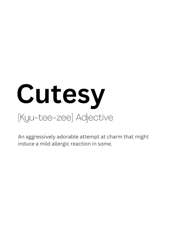 Cutesy Definition Meaning